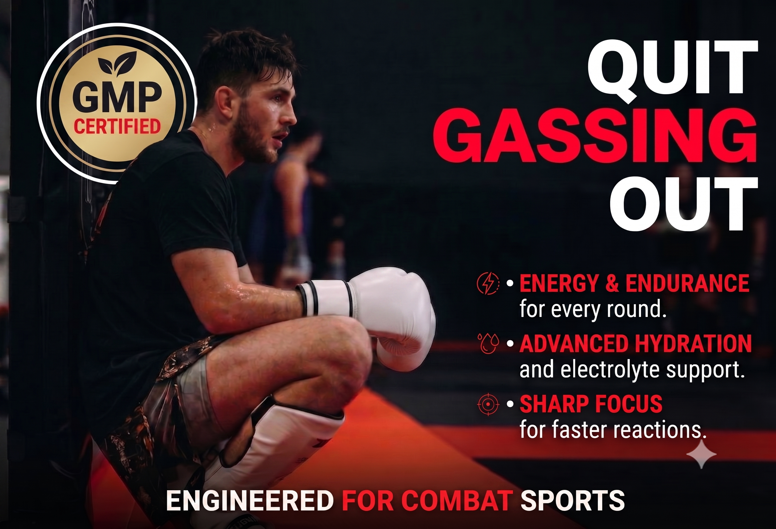 Bone Labs Fight Fuel Pre-Workout - Energy, Focus & Hydration for Combat Sports, MMA, Muay Thai & Boxing