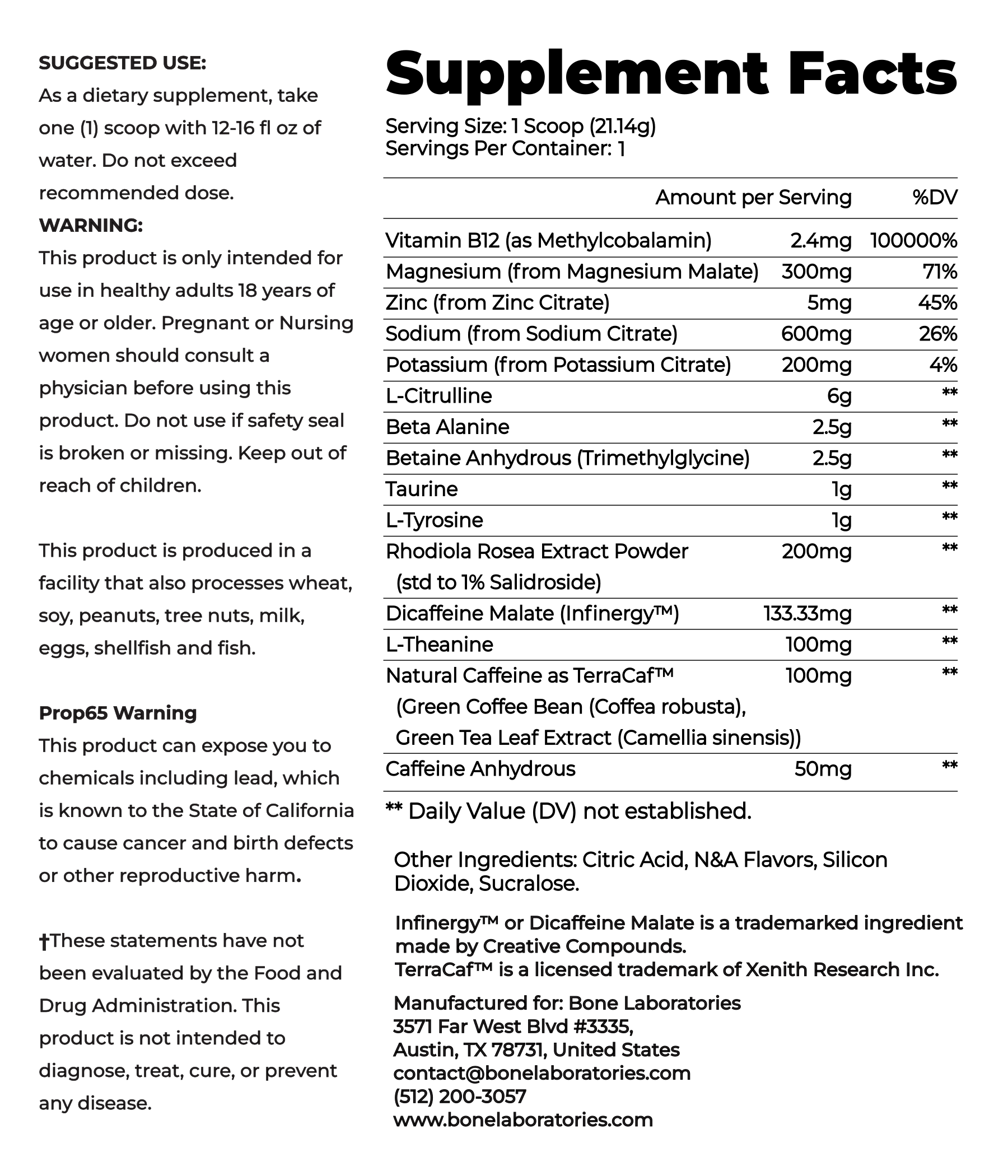 Bone Labs Fight Fuel - Sample pack - Fruit Punch, 2 servings