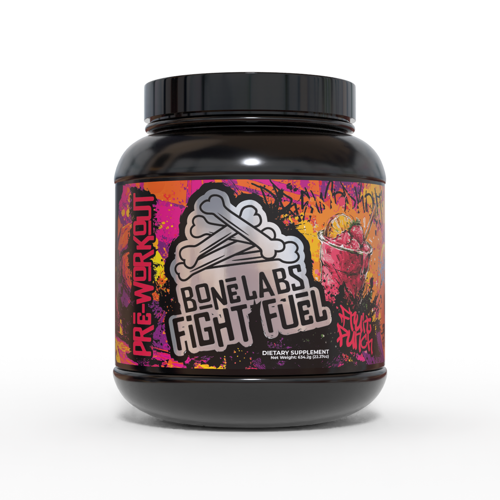 Bone Labs Fight Fuel - Energy, hydration and endurance Pre-Workout for Combat - Fruit Punch, 30 servings